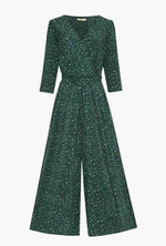 Load image into Gallery viewer, Green Speckled Print Jumpsuit
