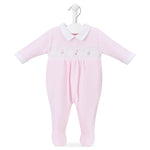 Load image into Gallery viewer, Baby Velour Sleepsuit
