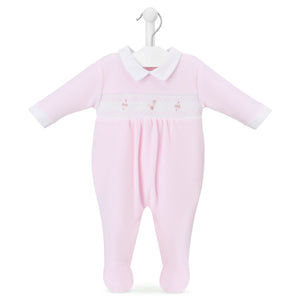 Baby Velour Sleepsuit
