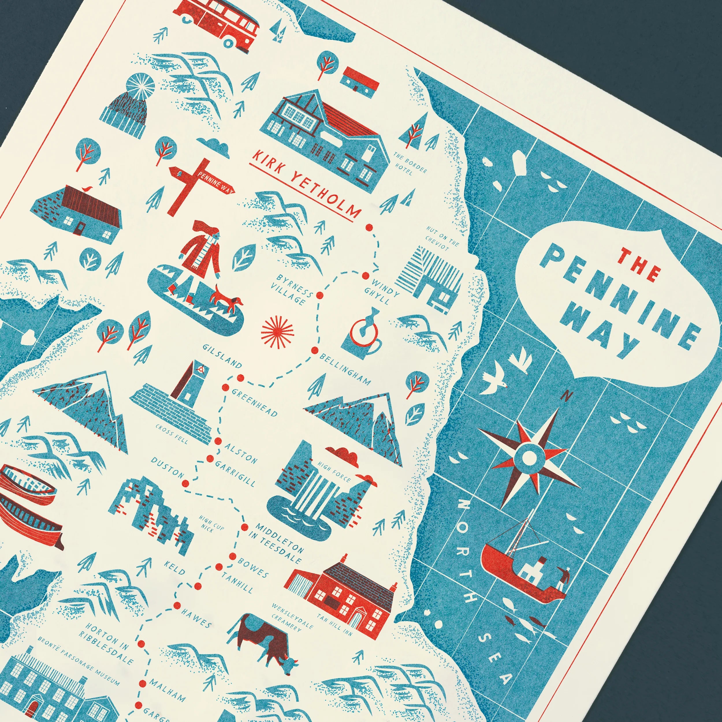 Pennine Way A3 Print