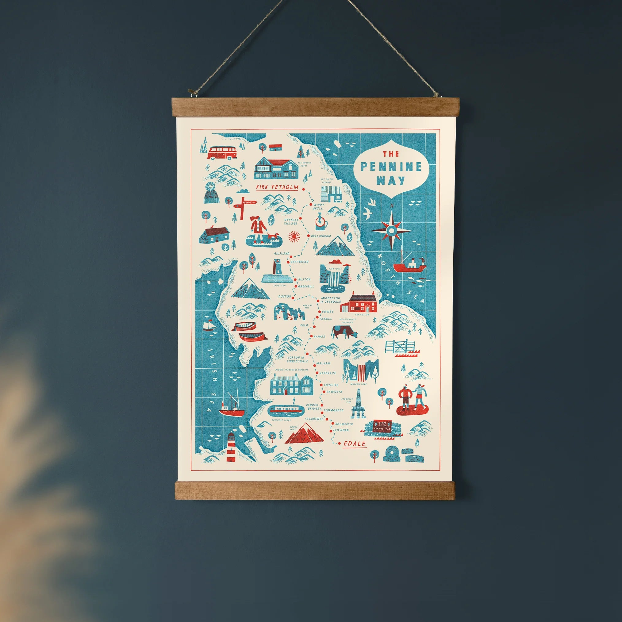 A3 Pennine Way Print