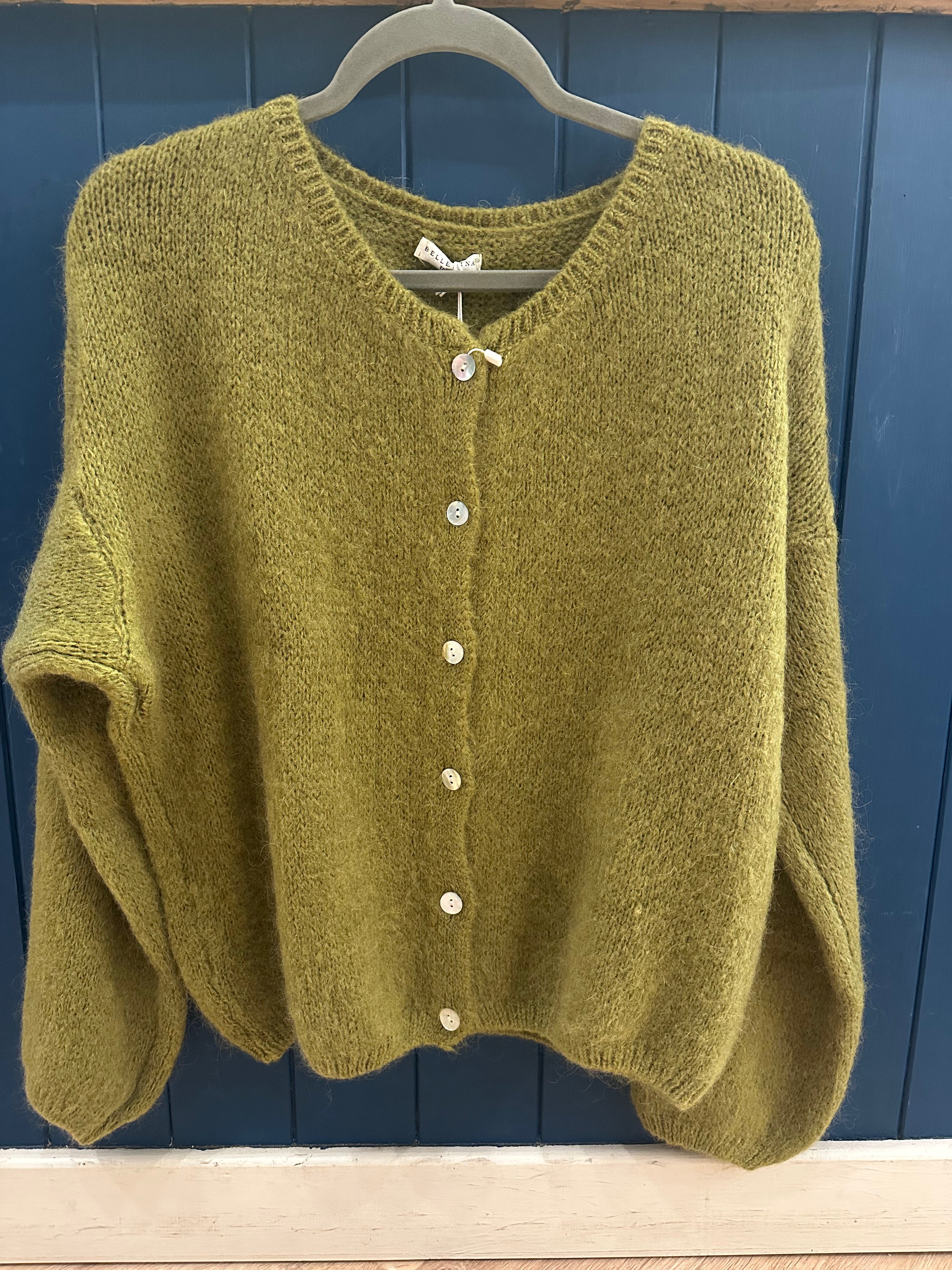 Mohair Long Sleeve Crop Cardigan