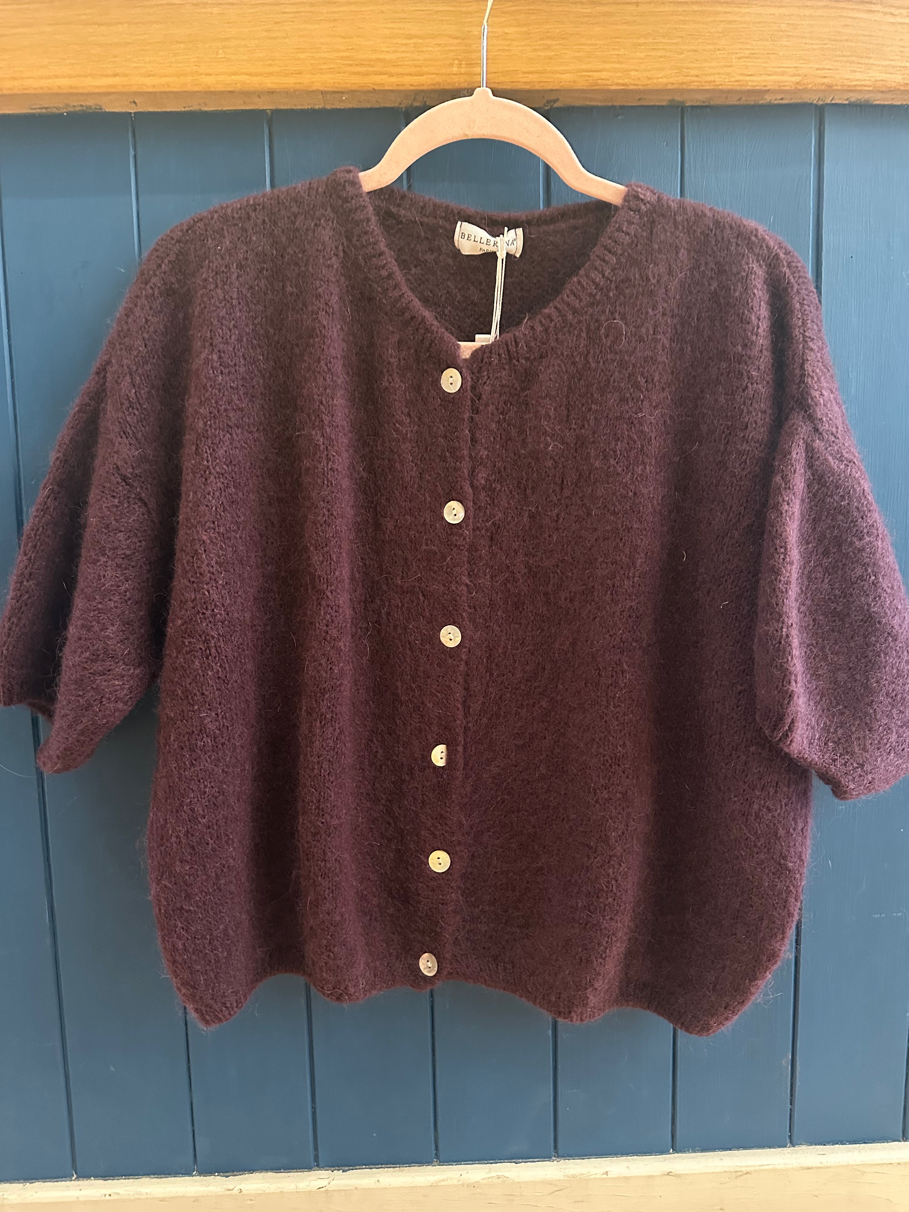 Mohair Cropped Cardigan