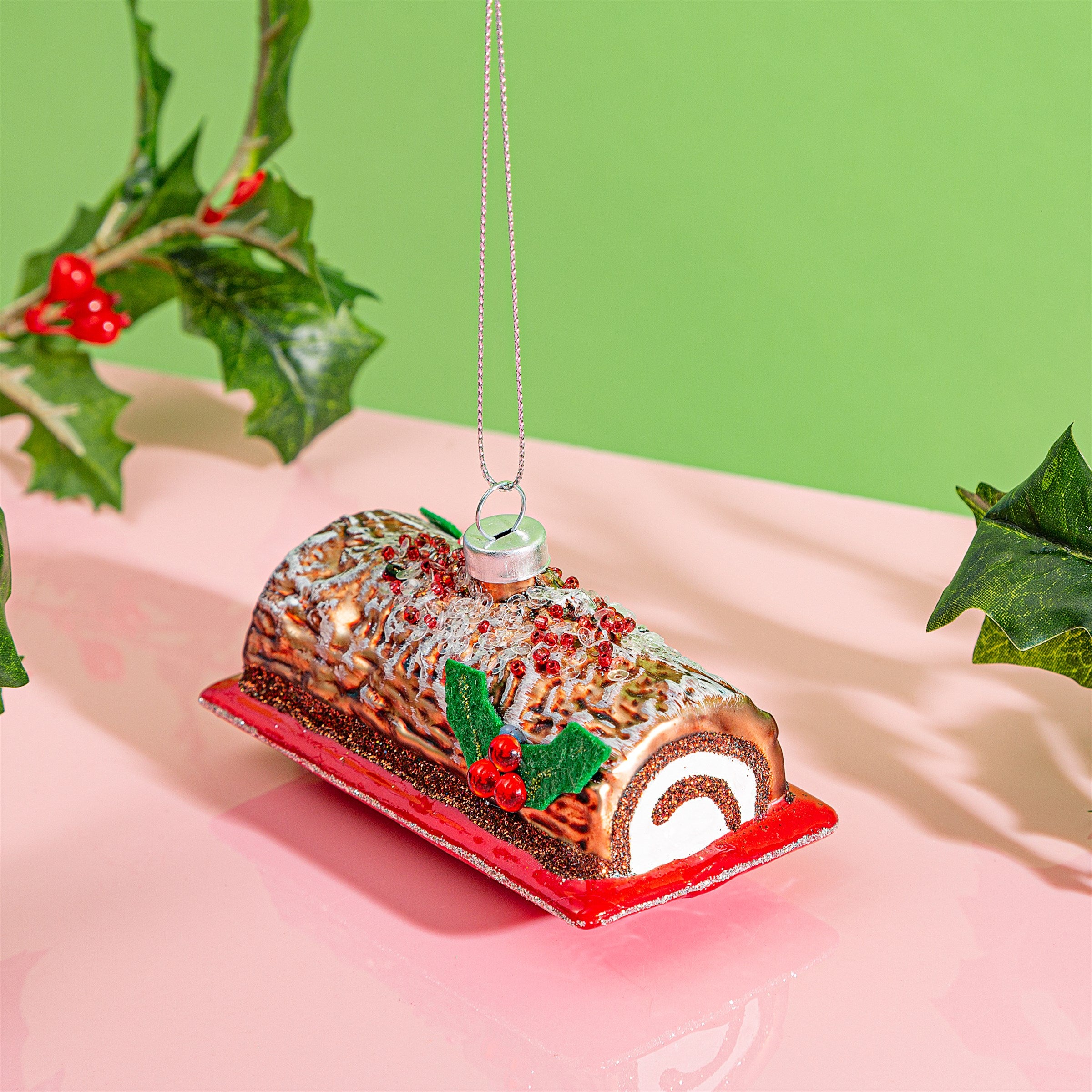 Yule Log Tree Decoration