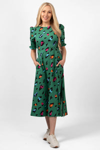 Hazel Leopard Tea Dress