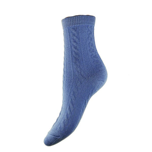 Ribbed Wool Blend Socks (Size 4-7)