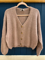 Load image into Gallery viewer, Mohair Long Sleeve Crop Cardigan

