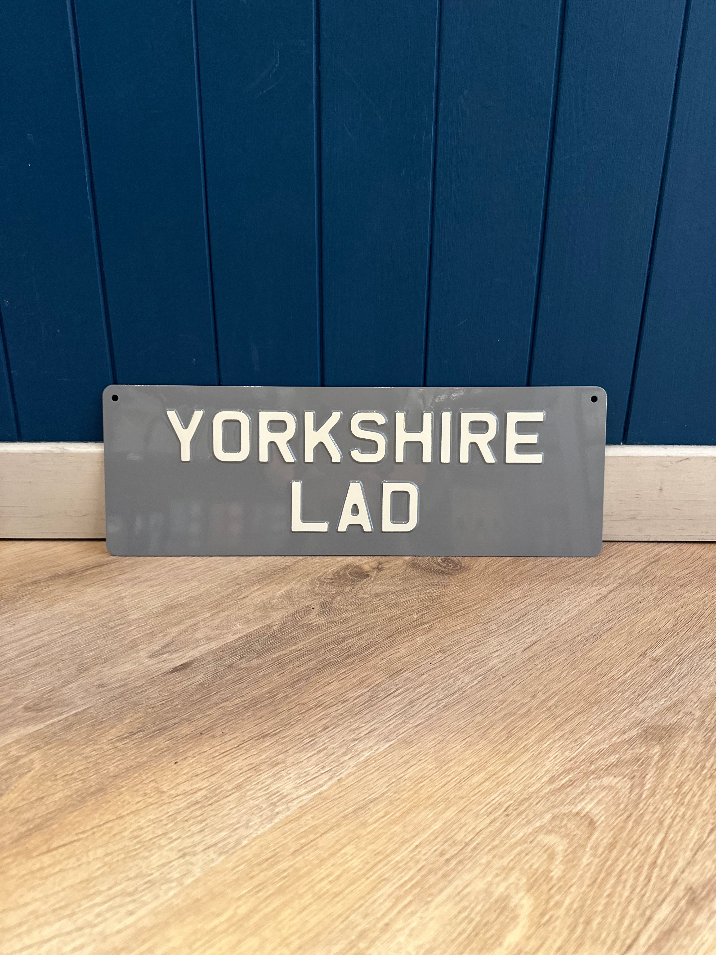 'Yorkshire Lad' Enamel Sign