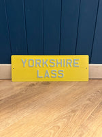 Load image into Gallery viewer, &#39;Yorkshire Lass&#39; Enamel Sign
