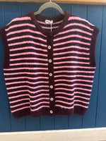Load image into Gallery viewer, Alpaca Stripe Button Vest
