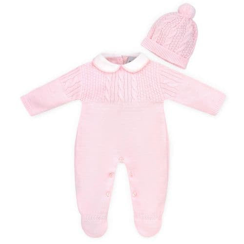 Baby Knitted Romper & Hat