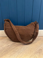 Load image into Gallery viewer, Corduroy Half Moon Bag
