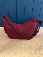 Load image into Gallery viewer, Corduroy Half Moon Bag
