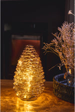 Load image into Gallery viewer, Amber Pine Cone Light (Small)
