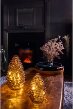 Load image into Gallery viewer, Amber Pine Cone Light (Small)
