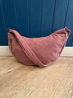 Load image into Gallery viewer, Corduroy Half Moon Bag
