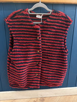 Load image into Gallery viewer, Stripe Teddy Fleece Gilet
