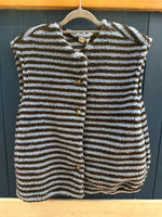 Load image into Gallery viewer, Stripe Teddy Fleece Gilet
