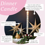 Load image into Gallery viewer, Christmas Dinner Candle - Star or Holly
