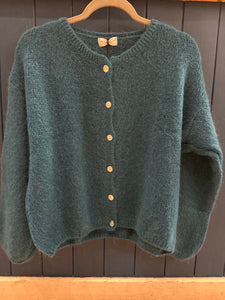 Mohair Long Sleeve Crop Cardigan