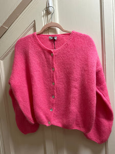 Mohair Long Sleeve Crop Cardigan