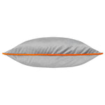 Load image into Gallery viewer, Meridian Velvet Cushion Grey/Clementine: Grey/Clementine / Feather Rich Filled / 55 x 55cm
