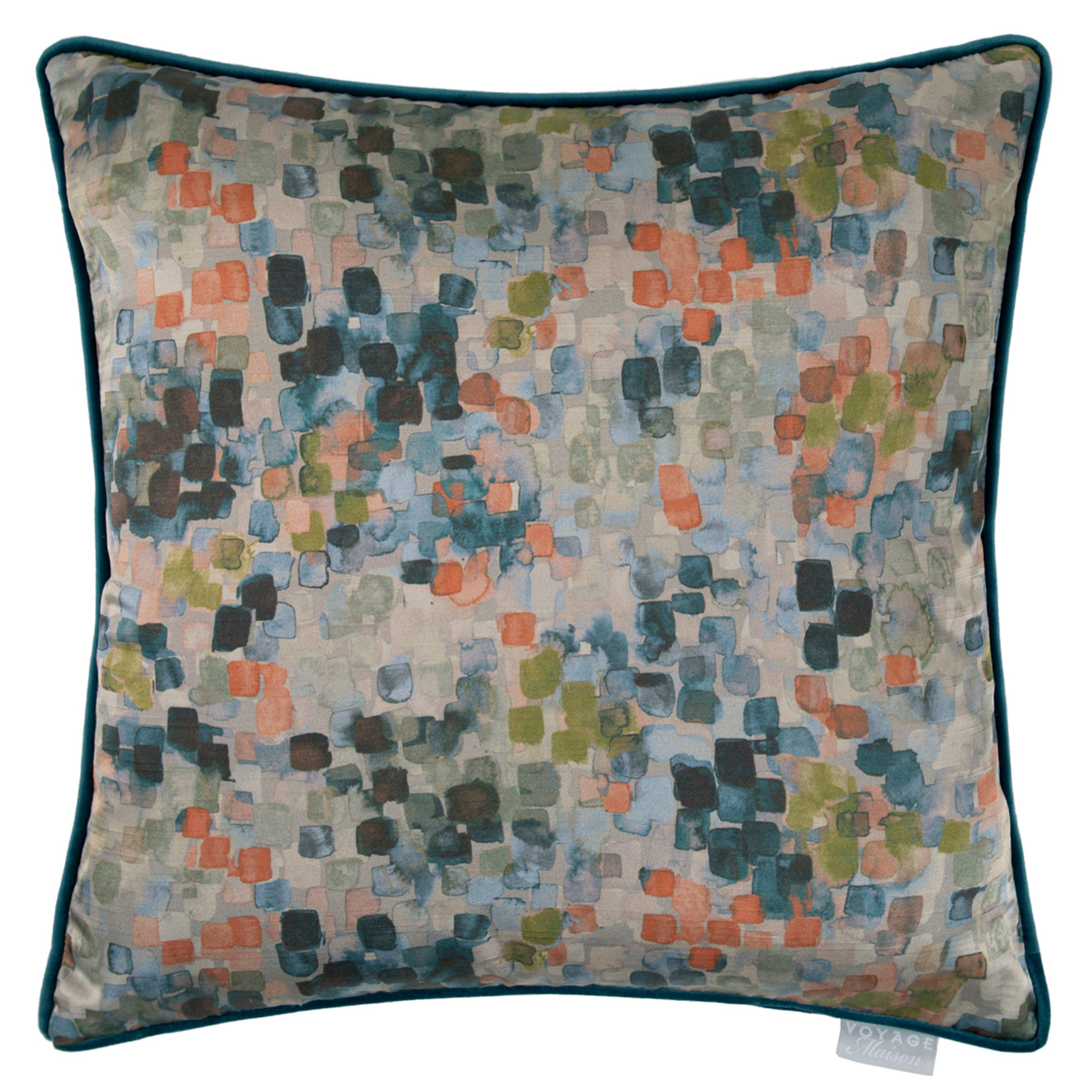 Vicente Printed Cushion Rose Water: Rose Water / Feather Filled / 50 x 50cm