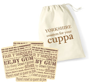 Yorkshire Dialect Coaster Set