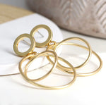 Load image into Gallery viewer, Earrings - Gold Hoop Drop
