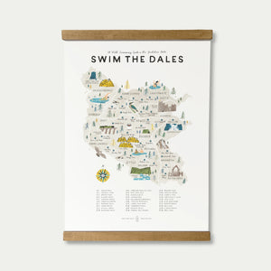 A3 Swim The Dales Print