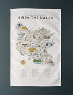 Load image into Gallery viewer, Swim The Dales Tea Towel
