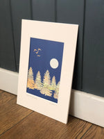 Load image into Gallery viewer, Framed Ilkley Trees &amp; Geese Picture
