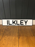 Load image into Gallery viewer, &#39;Ilkley&#39; Enamel Sign
