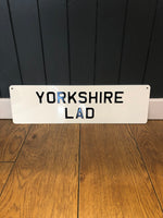 Load image into Gallery viewer, &#39;Yorkshire Lad&#39; Enamel Sign
