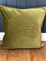 Load image into Gallery viewer, Velvet Ilkley Map Cushion
