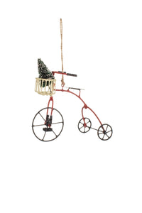 Tin Christmas Decorations - Bikes