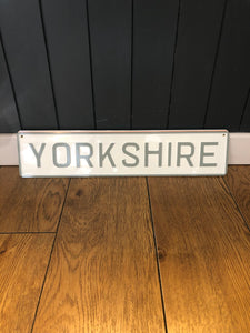 'Yorkshire' Enamel Sign