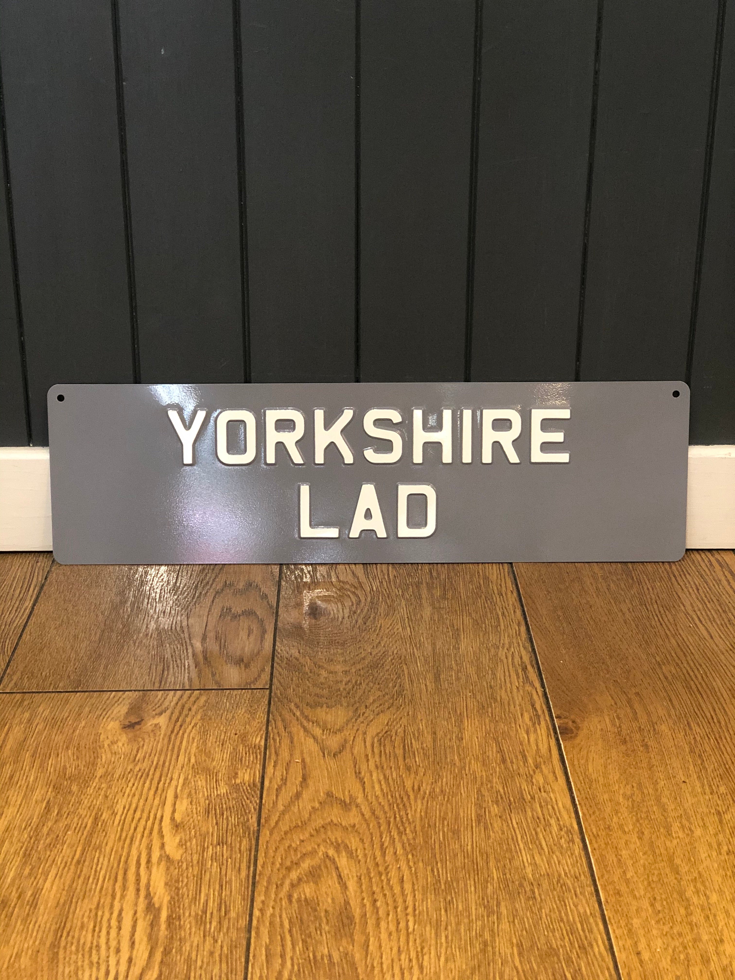 'Yorkshire Lad' Enamel Sign