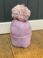 Load image into Gallery viewer, Cashmere Mix Pom Pom Hat
