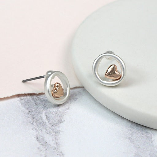 Earrings - Circle Studs
