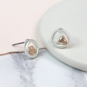 Earrings - Circle Studs