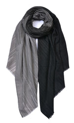 Load image into Gallery viewer, Cross Lines Cashmere Mix Scarf
