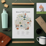 Load image into Gallery viewer, A3 Walk The Lakes Print

