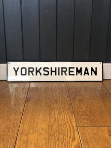 'Yorkshire Lad' Enamel Sign