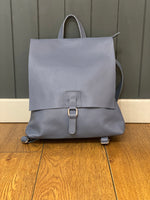 Load image into Gallery viewer, Leather Square Buckle Backpack
