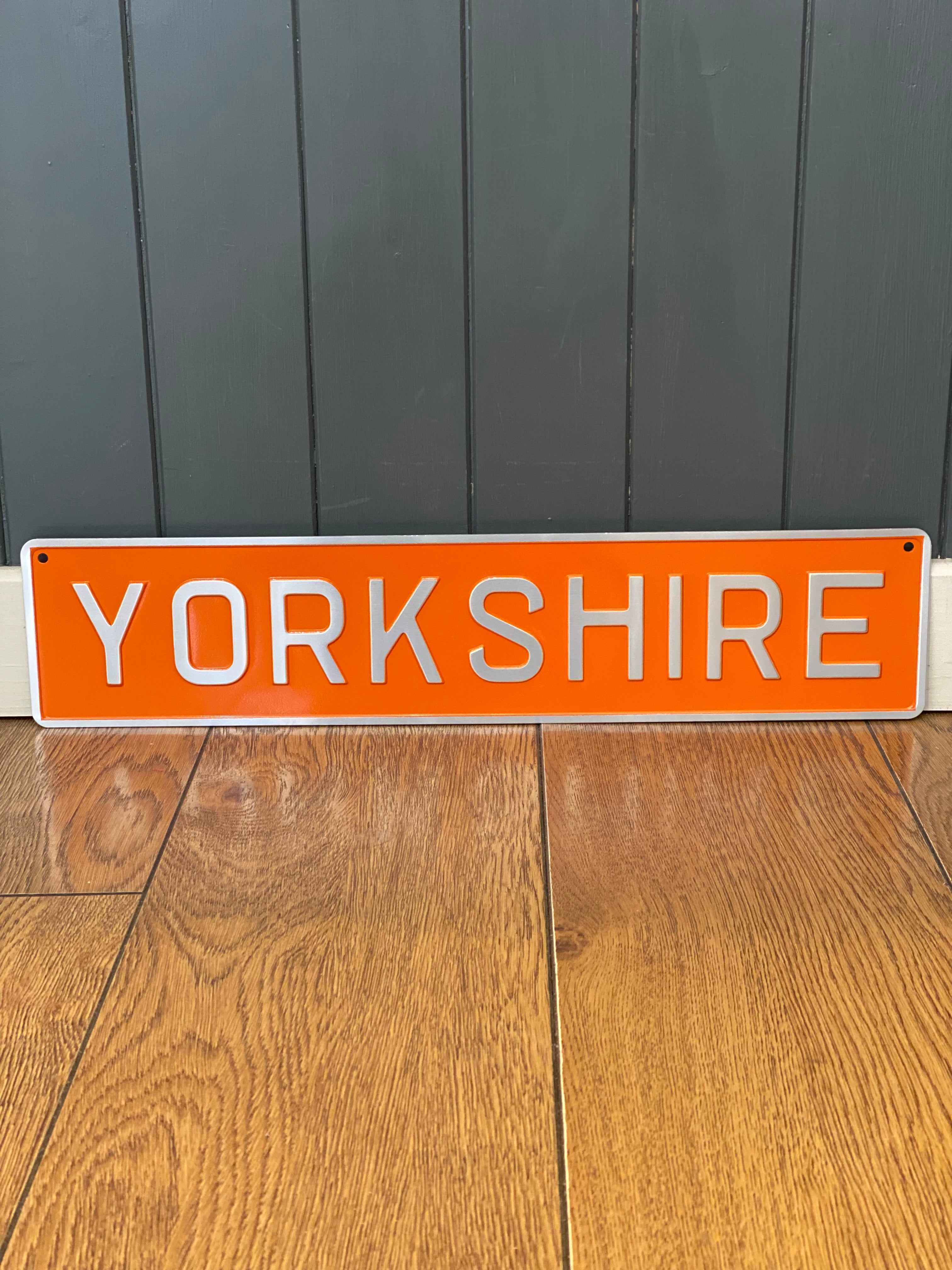 'Yorkshire' Enamel Sign