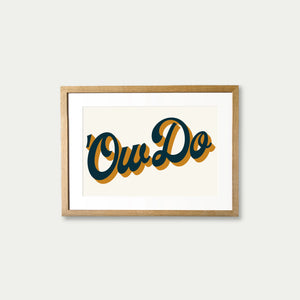 ‘Ow Do’ Framed Print