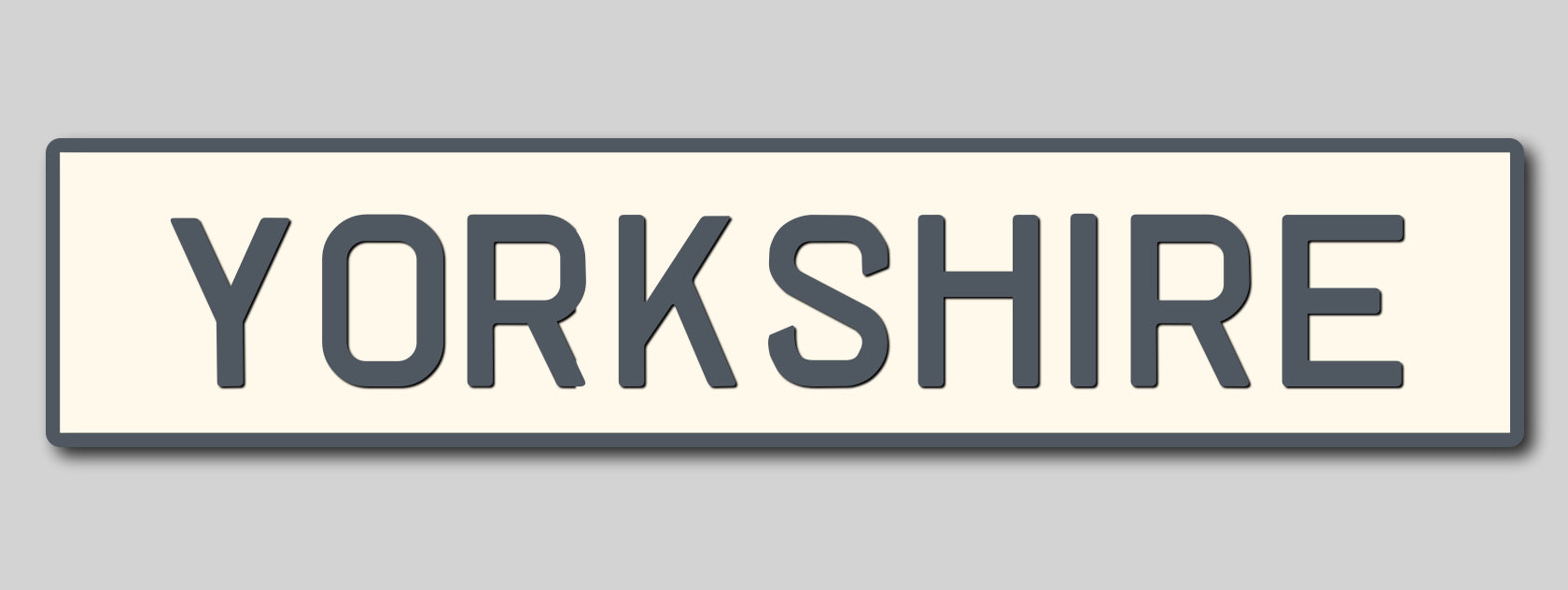 'Yorkshire' Enamel Sign