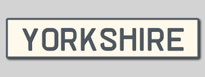 'Yorkshire' Enamel Sign