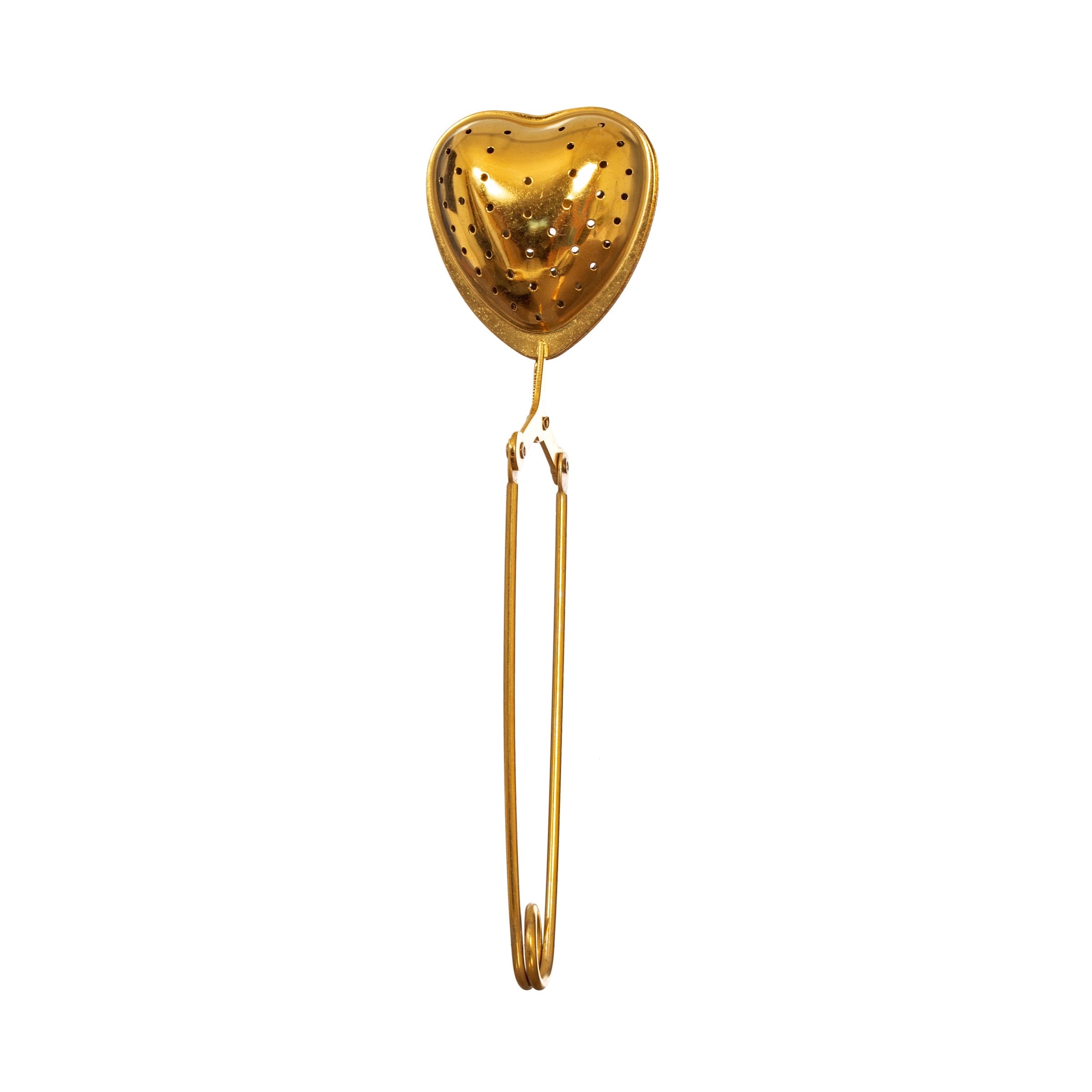 Brass Tea Infuser - Heart